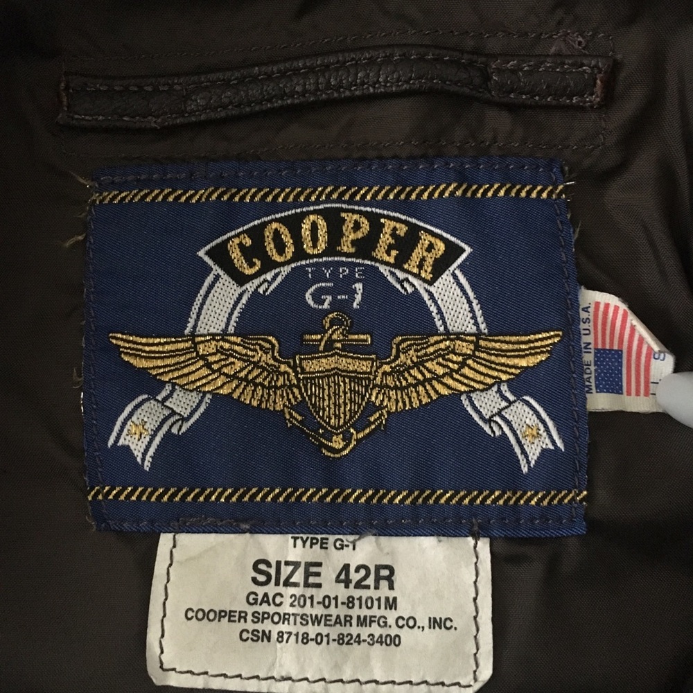 Vintage Cooper G-1 Leather Jacket - Picture 3 of 8
